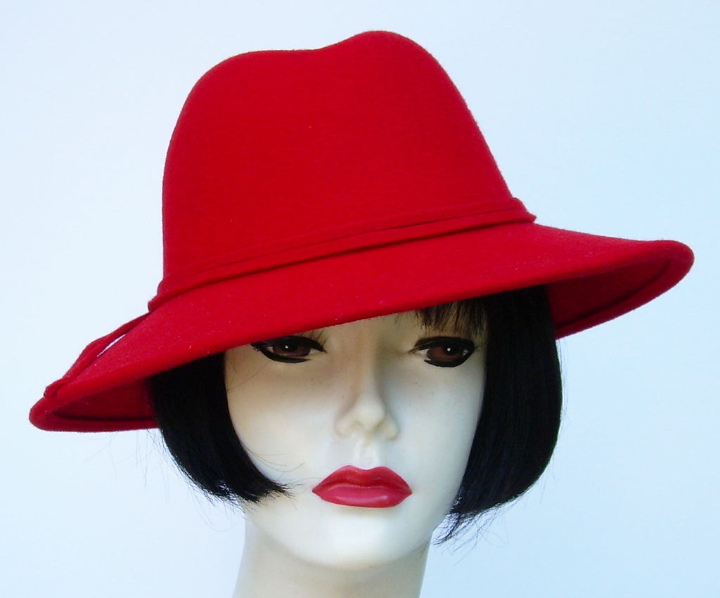 Red Wool Fedora