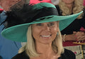 Aqua Derby Hat-Black Feather