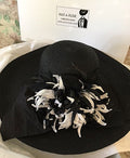 Black White Derby Hat-Feather