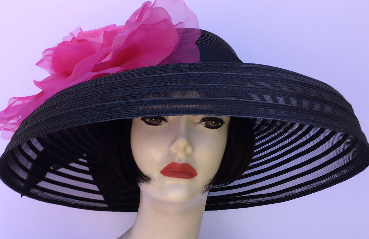 Black Sheer-Pink Rose