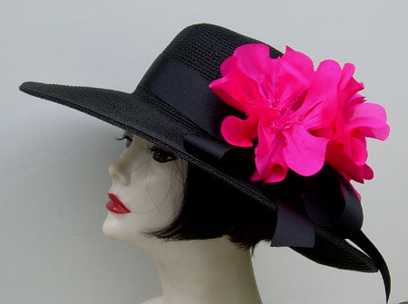 Black 4" Picture-Pink Poppy