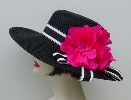 Black 4" Picture-Pink Poppy