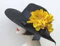 Black Picture-Yellow Poppy