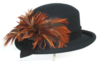 Black Derby-Rust Feather