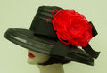 Black Sheer Down-Red Rose