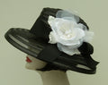 Black Sheer Down-White Rose