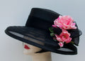 Black Sheer Down-Pink Rose