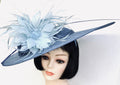 Light Blue Large Fascinator