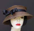 Travel Hat-Brown-Bow