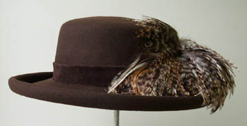 Brown Gambler-Variegated Feather
