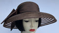 Brown Milan Sheer-Brown Ribbon