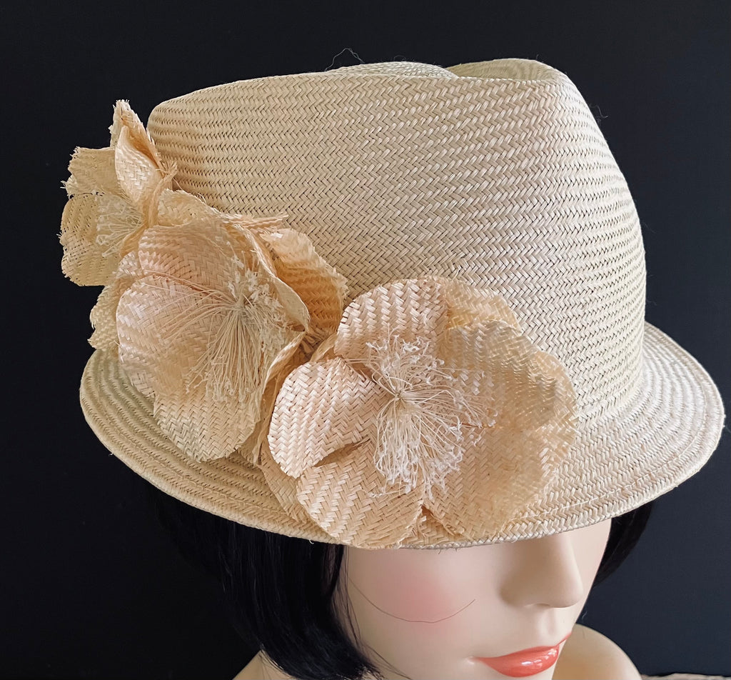 Ivory Petite XS Fedora-Flower