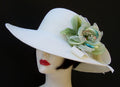 Ivory 4" Picture-Aqua Green Rose