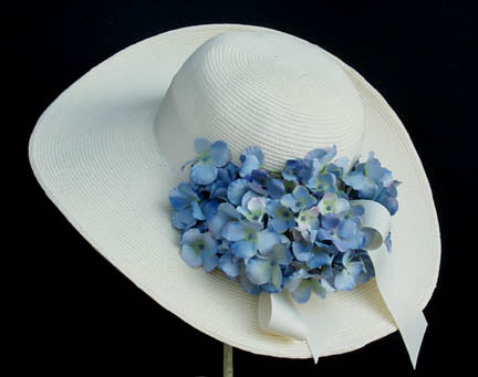 Ivory 4" Picture-Blue Hydrangea