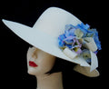 Ivory 4"  Picture-Aqua Blue Hydrangea