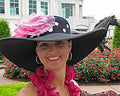 Black Hat 5-6 Brim-Pink Rose