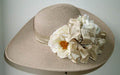 Celedon-Taupe Hat-Flower