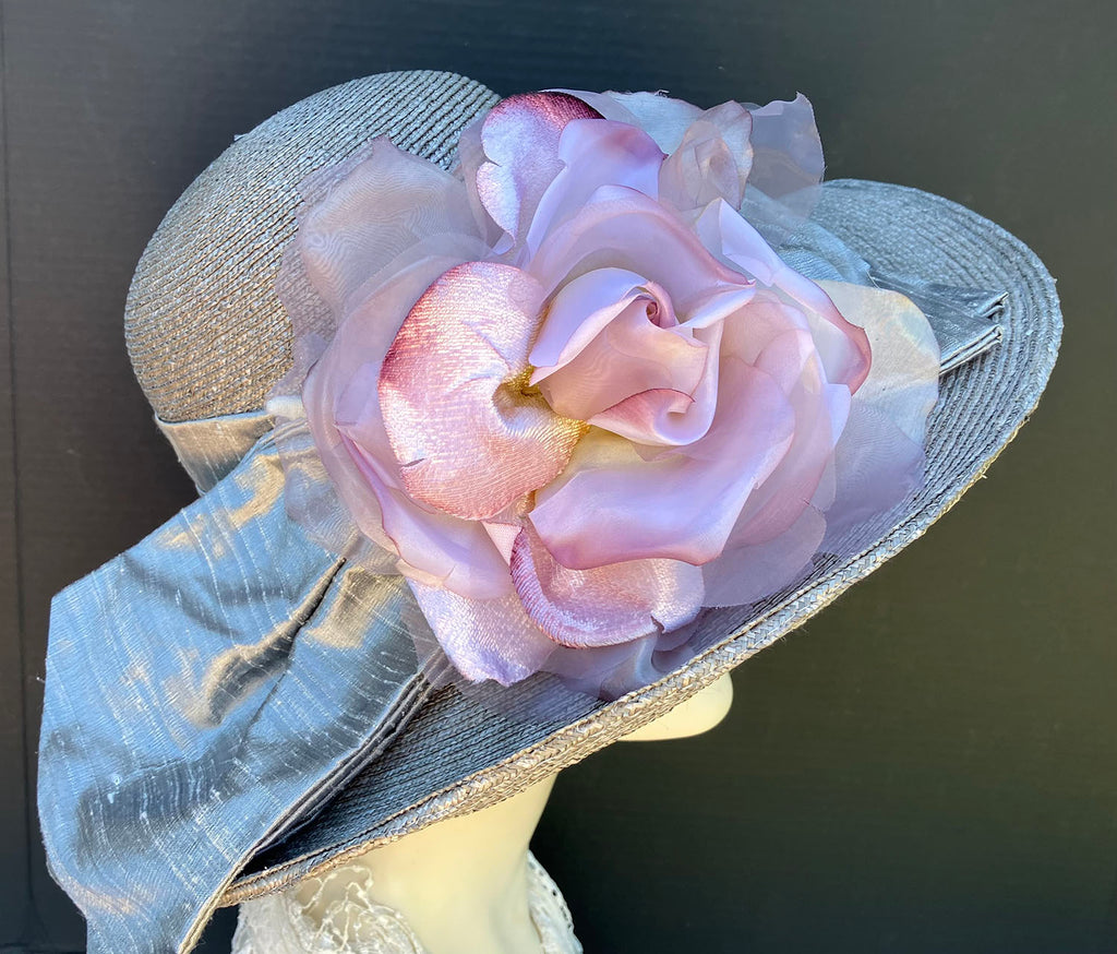 Grey Milan 5 Brim-XL Grey Lavender Rose