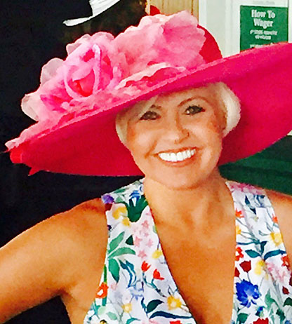 Hot Pink Hat 8 Brim-Pink Rose