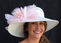 Ivory-Pale Pink 5-6 Brim