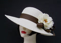 Ivory 5-6 Brim - Brown-Roses