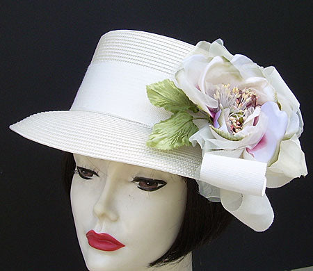 Ivory Lamp-Fuchsia Rose