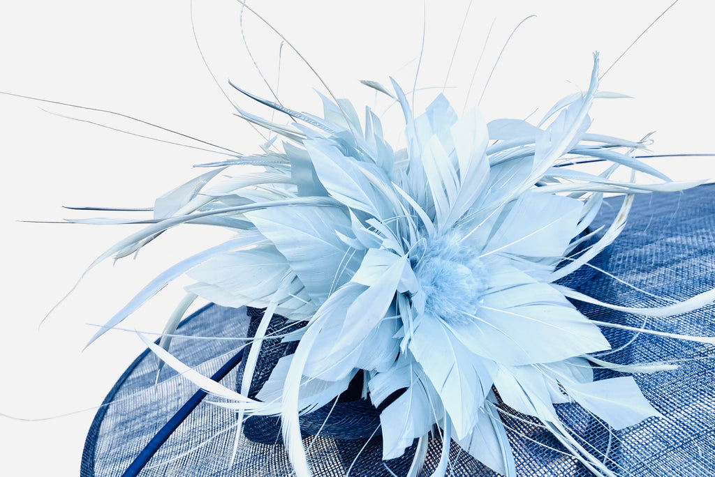 Light Blue Large Fascinator