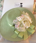 Lime Green Hat-Rose