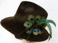 Loden Felt Fedora-Peacock