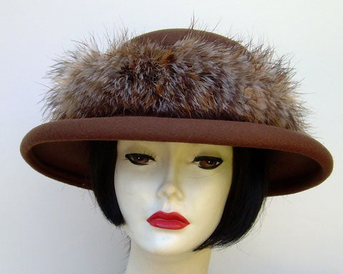 Brown Down 3" Gambler-Feather Boa