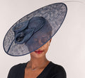 Navy Large Fascinator