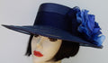 Navy Sheer Gambler-Blue Rose