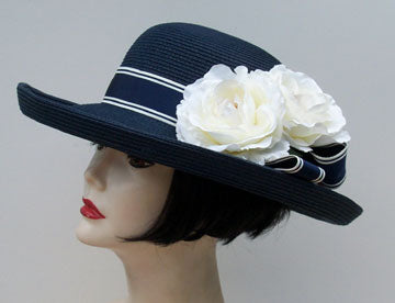 Navy 3" Gambler/Stripe