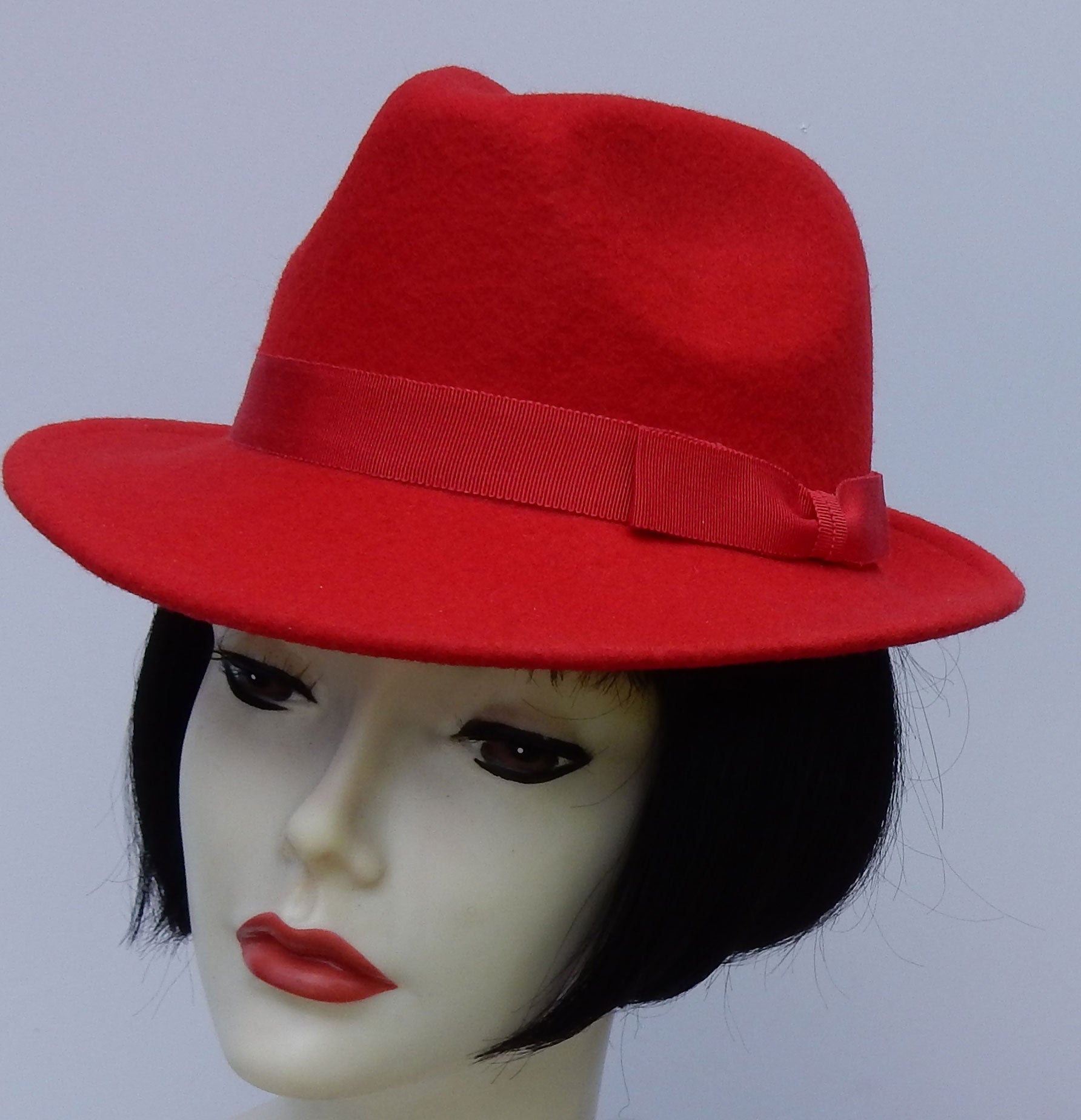 Petite Red Fedora