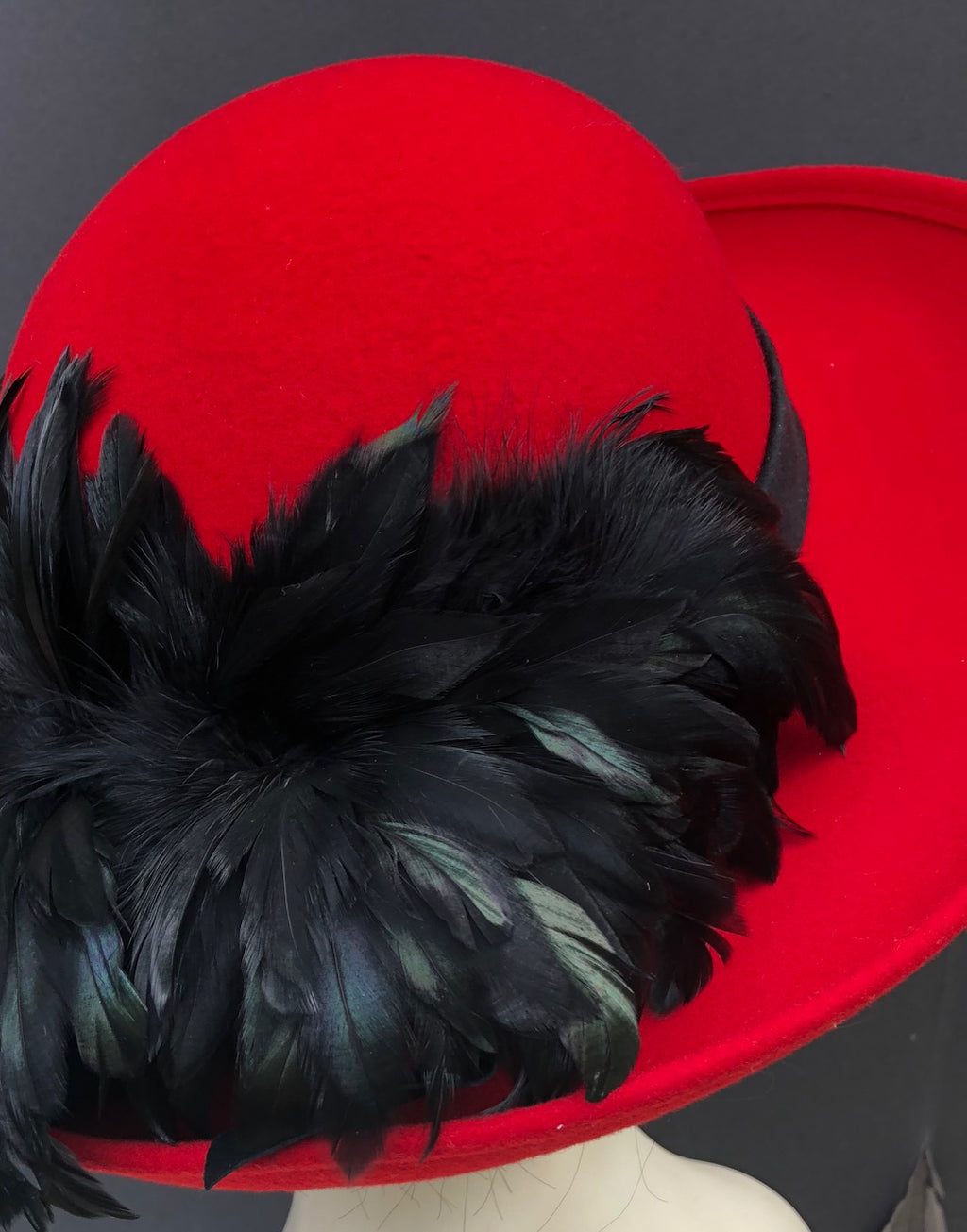 Red Wool Picture-Black