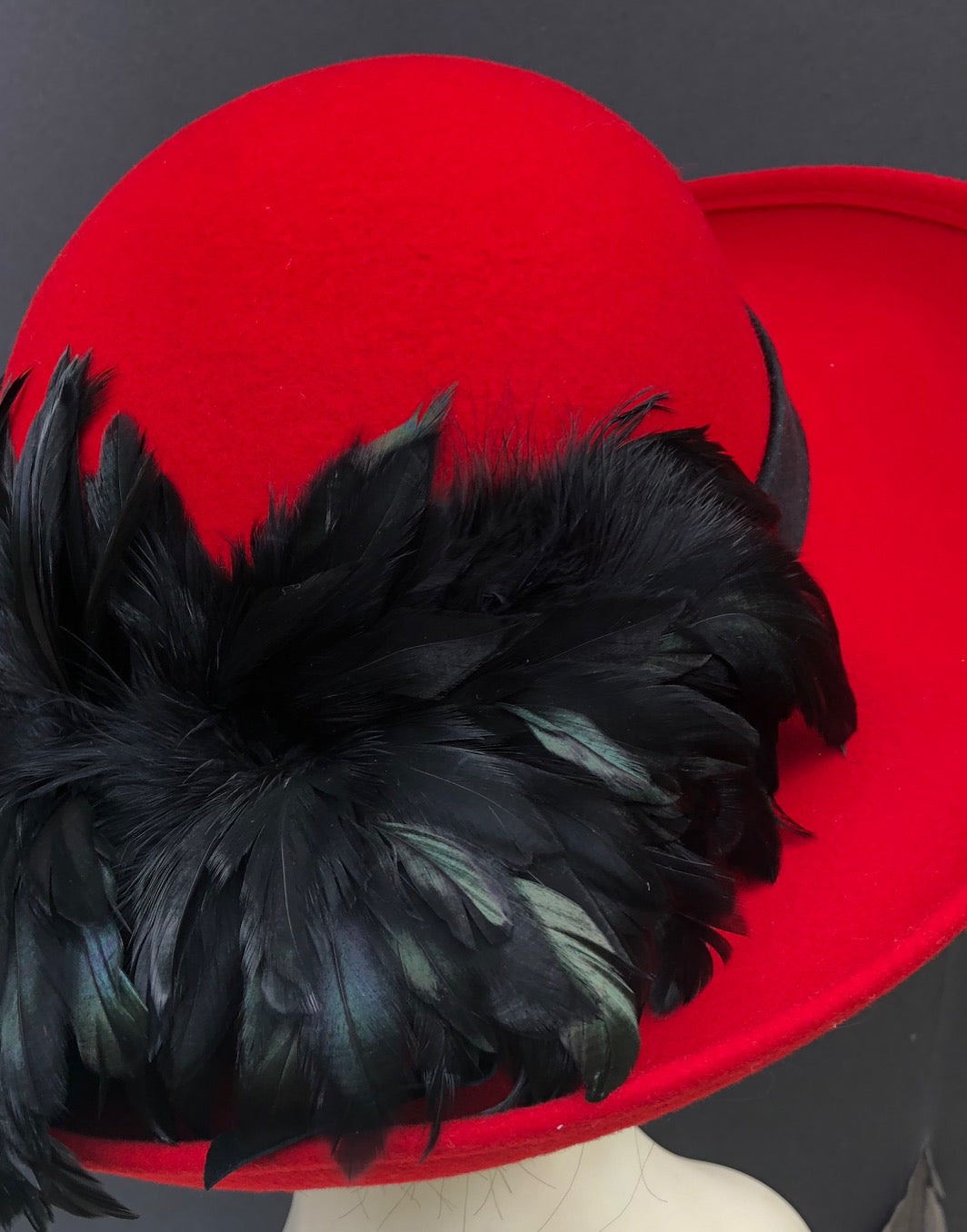 Red Wool Picture-Black