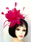 Hot Pink Feather Fascinator