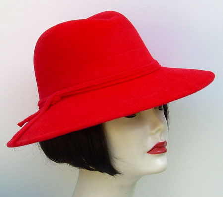 Red Wool Fedora