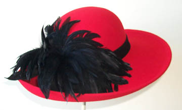 Red Wool Picture-Black