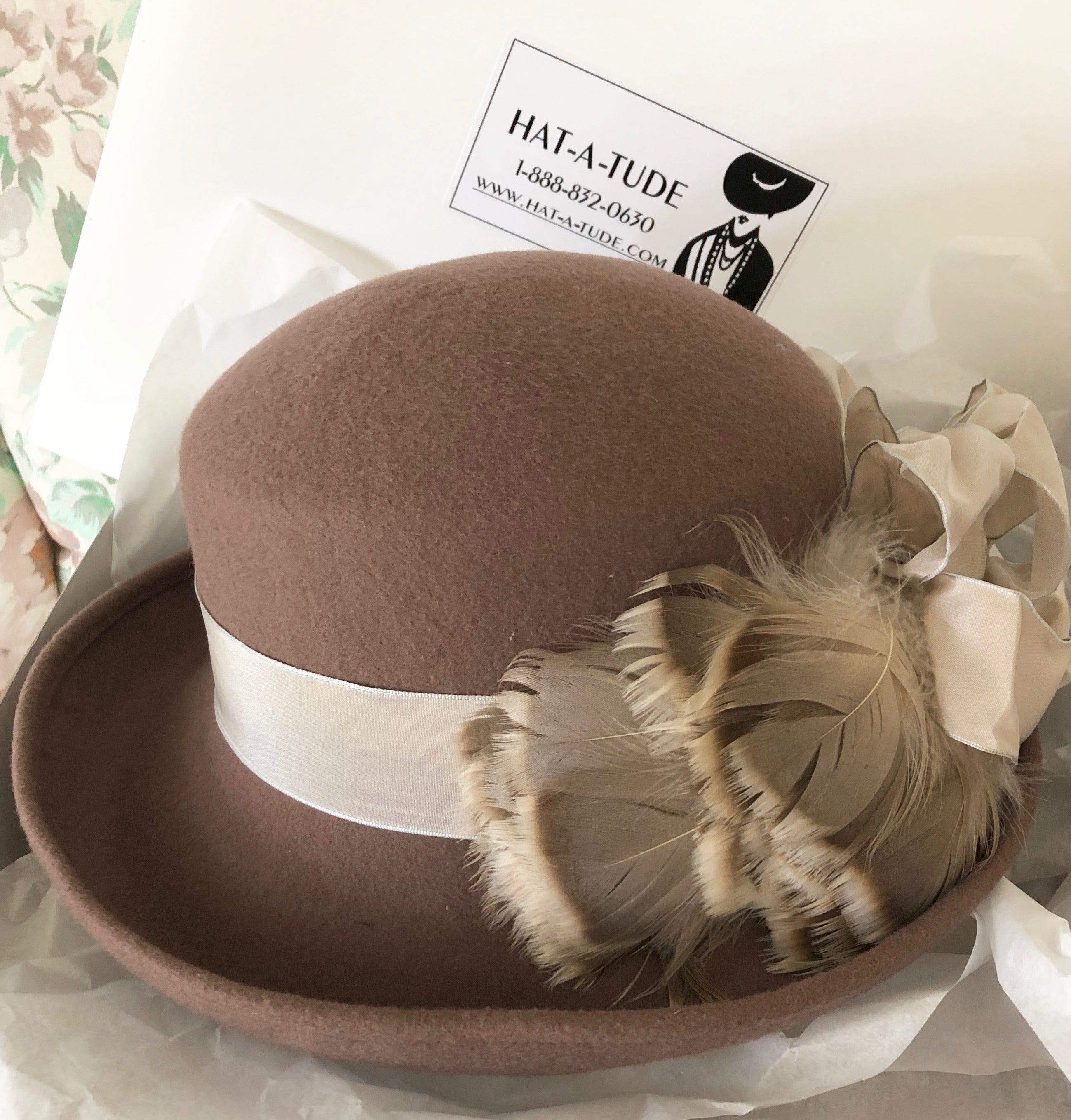 Taupe Derby-Feather