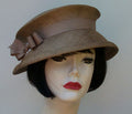 Taupe Travel Hat-Suede