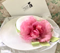 White Lime Pink Derby Hat