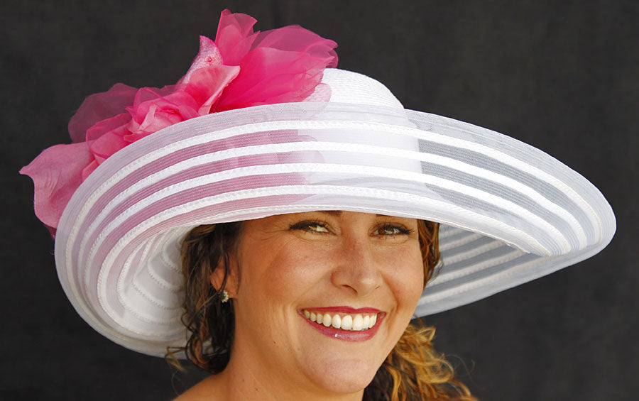 White Sheer Off-Face-Pink