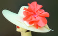Ivory 5-6 Brim-Orange Poppy