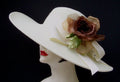 Ivory 5-6 Brim-Sheer Brown Rose