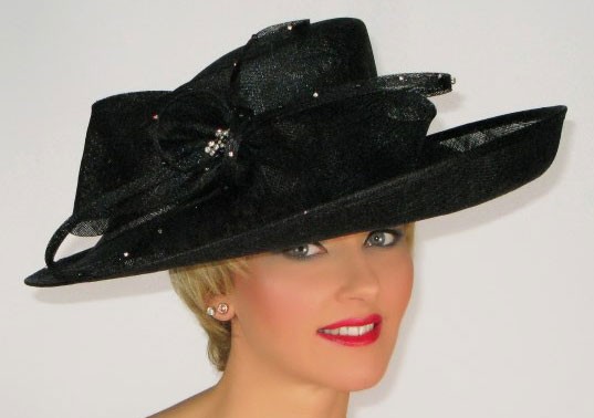 Black Bling Picture Hat