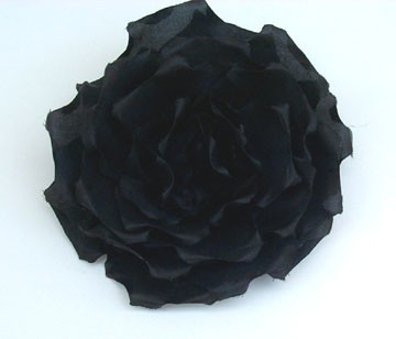 Flower Pin/Black Rose