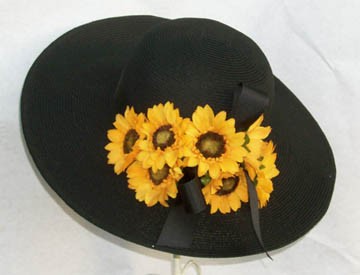Black 4" Picture/Sunflower