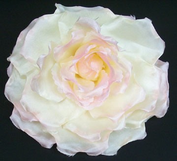 Flower Pin/Cream/Pink Rose