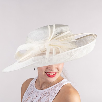 Ivory Dress Derby Hat